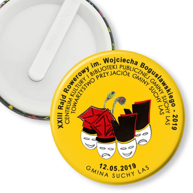 przypinka klips XXIII Rajd Rowerowy im. Wojciecha Bogusławskiego