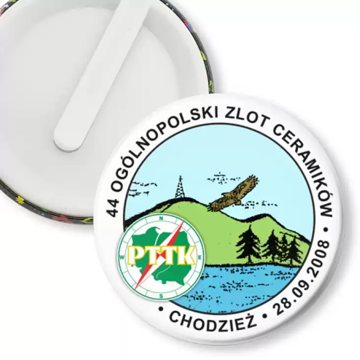 przypinka klips PTTK Chodzież - Ogólnopolski Zlot Ceramików