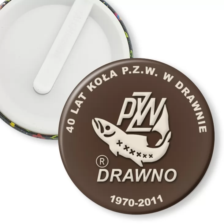 przypinka klips PZW Drawno