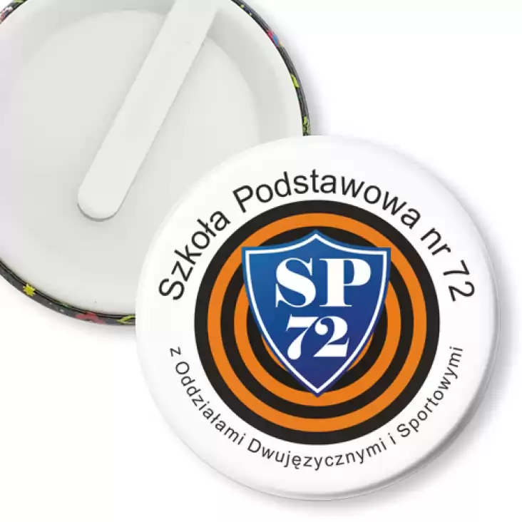 przypinka klips SP nr 72 w Poznaniu