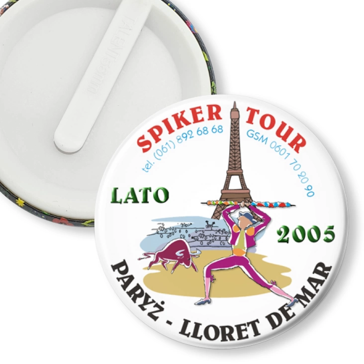 przypinka klips Spiker-Tour Paryż