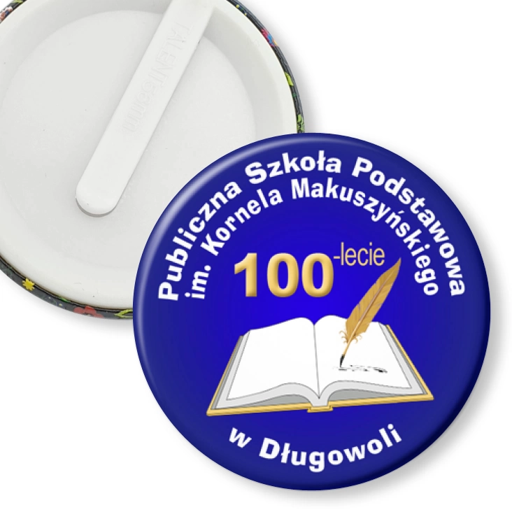 przypinka klips Szkoła Podstawowa w Długowoli