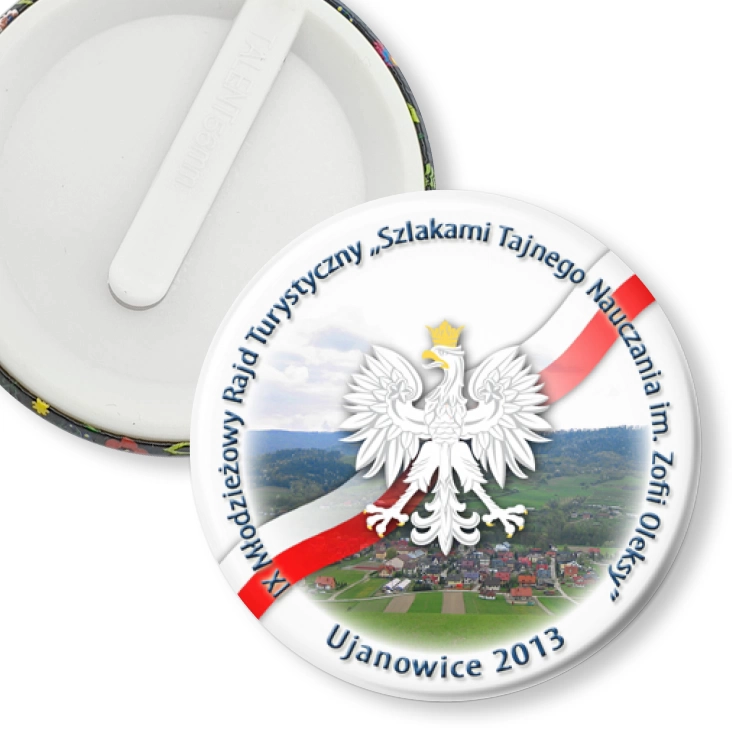 przypinka klips Szlakami Tajnego Nauczania im. Zofii Oleksy 2013
