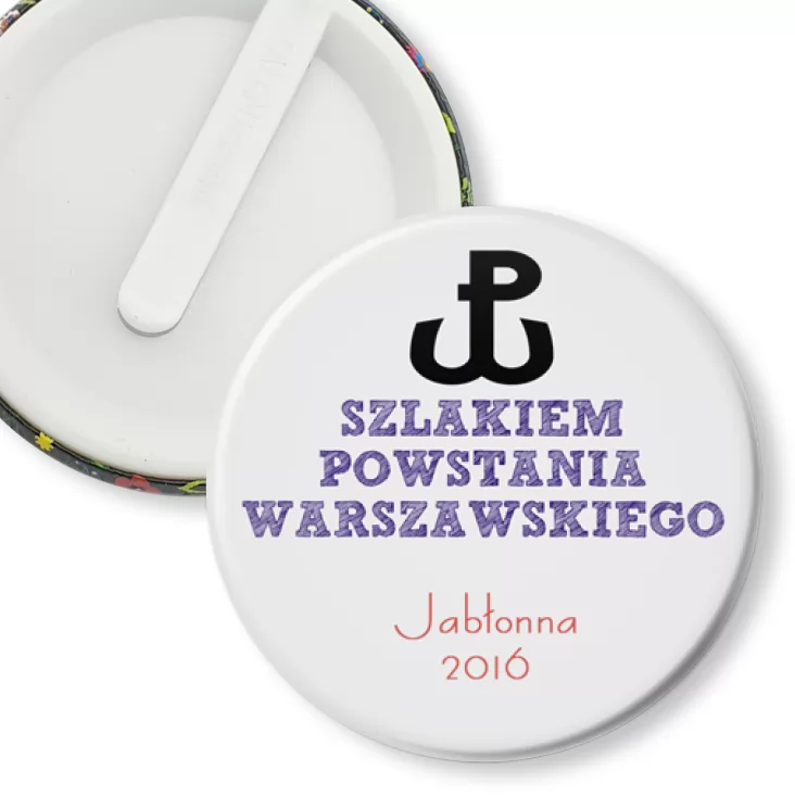 przypinka klips Szlakiem Powstania Warszawskiego