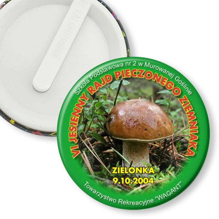 przypinka klips VI Jesienny Rajd Pieczonego Ziemniaka