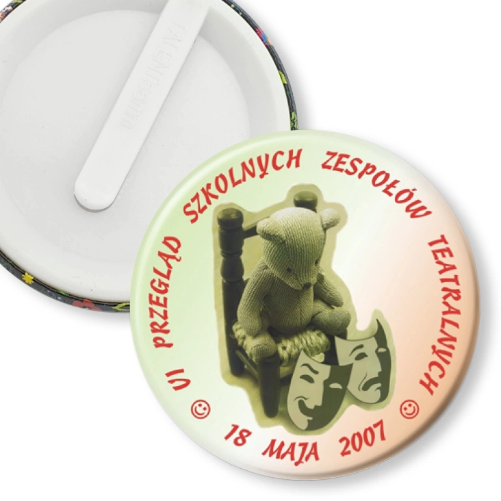 przypinka klips VI Przegląd Szkolnych Zespołów Teatralnych