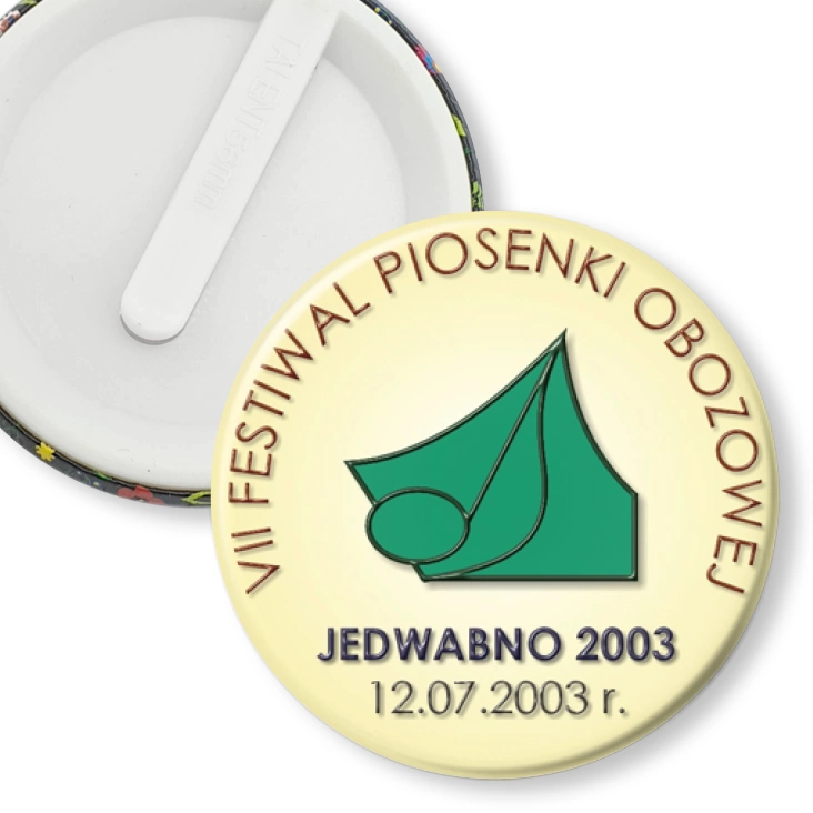 przypinka klips VII Festiwal Piosenki Obozowej