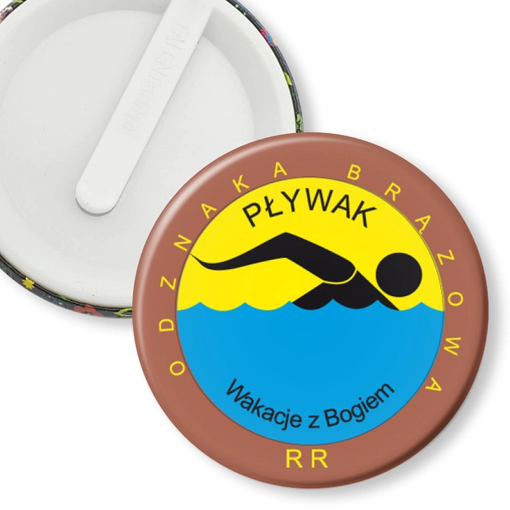 przypinka klips Wakacje z Bogiem - Pływak