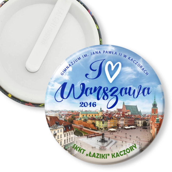 przypinka klips Wycieczka Kaczory - Warszawa 2016