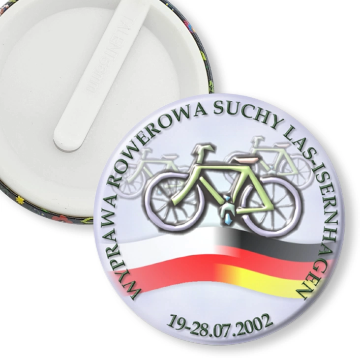 przypinka klips Wyprawa Rowerowa Suchy Las - Isernhagen