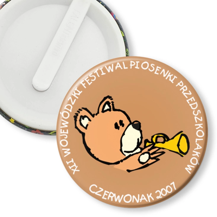 przypinka klips XII Wojewódzki Festiwal Piosenki Przedszkolaków