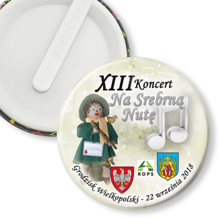 przypinka klips XIII Koncert Na Srebrną Nutę