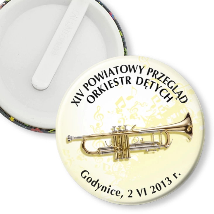 przypinka klips XIV Powiatowy Przegląd Orkiestr Dętych