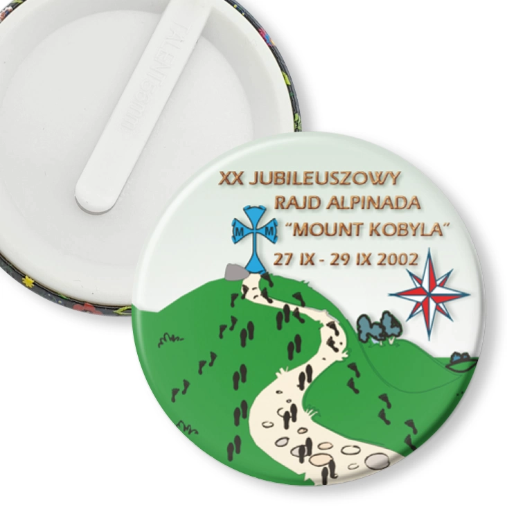 przypinka klips XX Jubileuszowy Rajd Alpinada Mount Kobyla