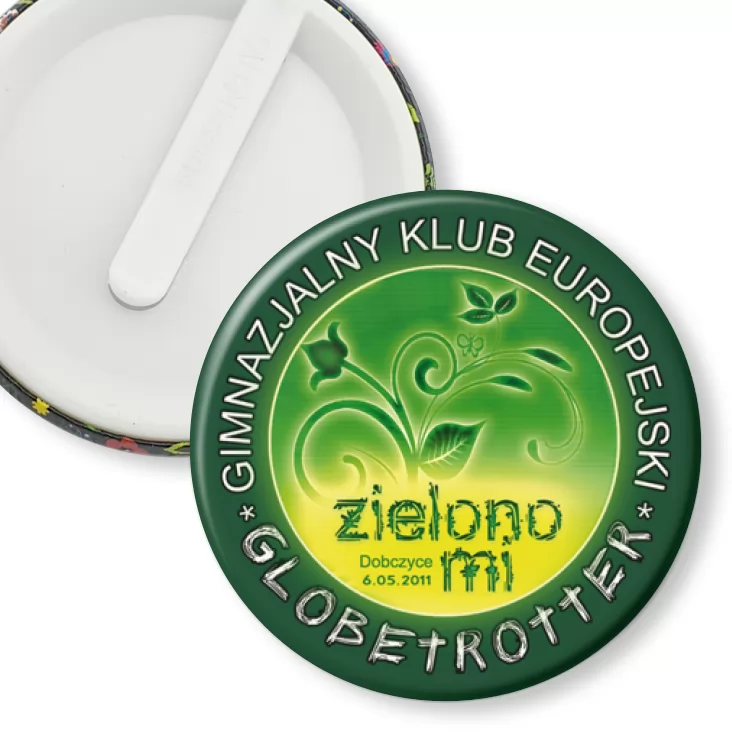 przypinka klips Zielono mi