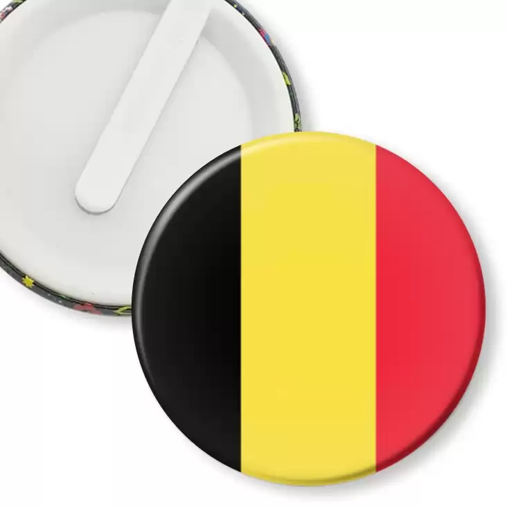 przypinka klips Flaga Belgia