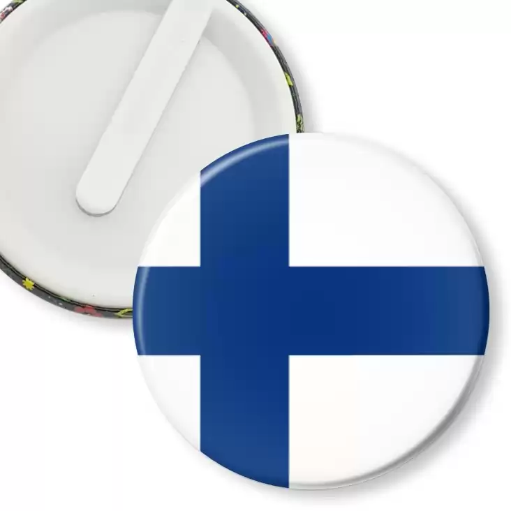 przypinka klips Flaga Finlandia