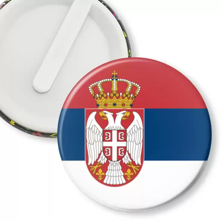 przypinka klips Flaga Serbia