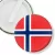 Przypinka klips Flaga Norwegia