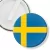 Przypinka klips Flaga Szwecja