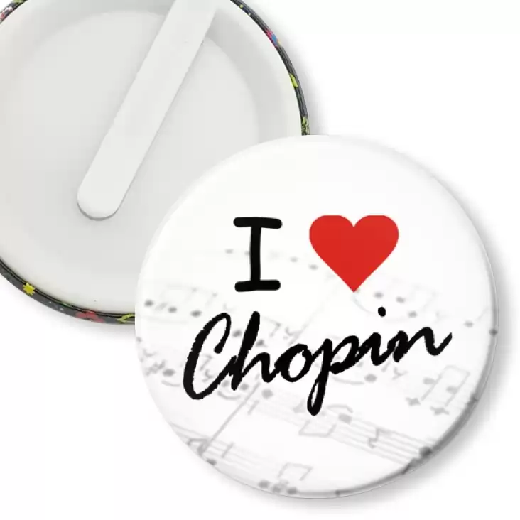 przypinka klips I love Chopin