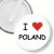 Przypinka klips I love Poland
