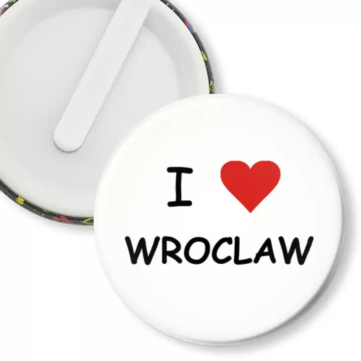 przypinka klips I love Wrocław