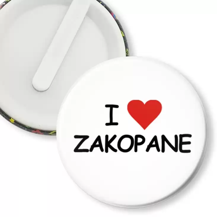 przypinka klips I love Zakopane