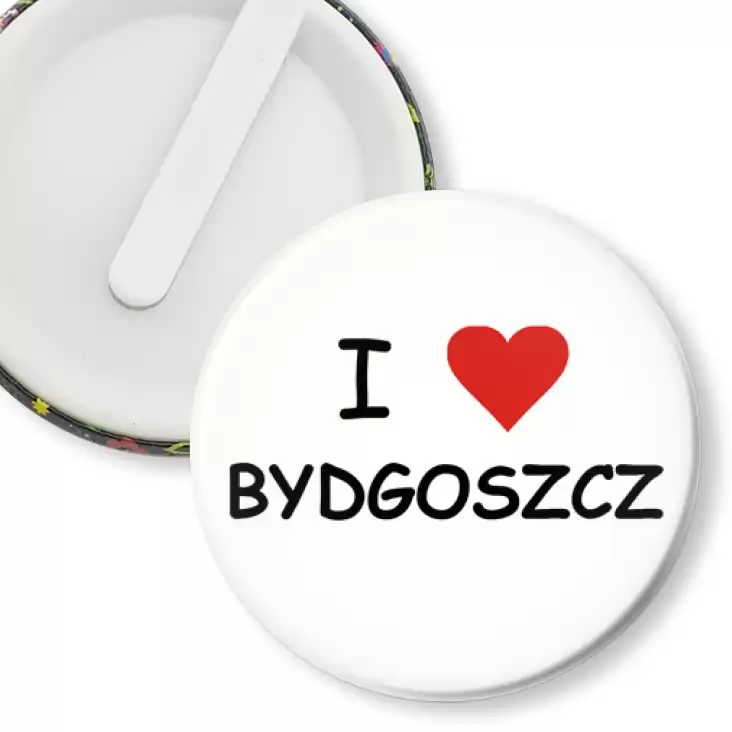 przypinka klips I love Bydgoszcz