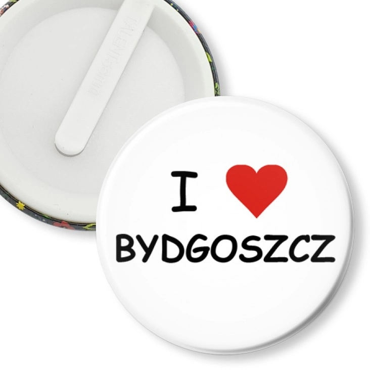 przypinka klips I love Bydgoszcz