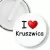 Przypinka klips I love Kruszwica