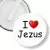 Przypinka klips I love Jezus