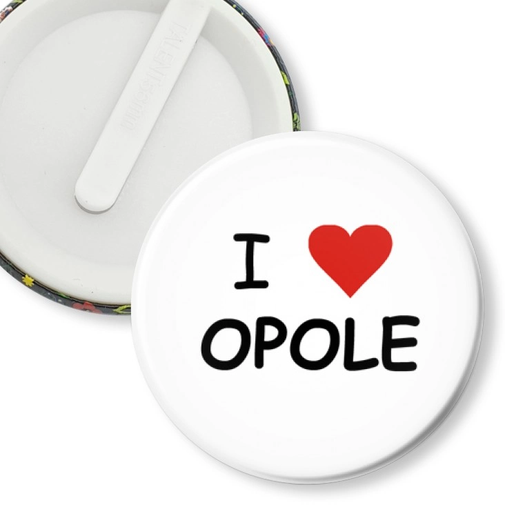 przypinka klips I love Opole