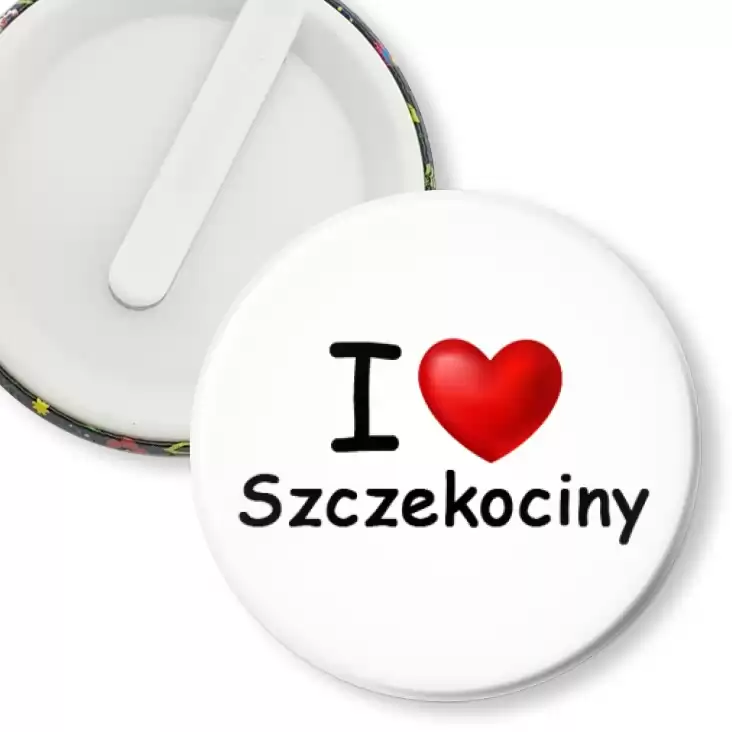 przypinka klips I love Szczekociny