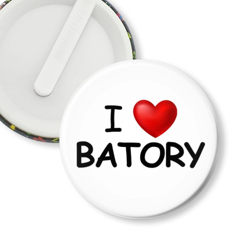 przypinka klips I love Batory