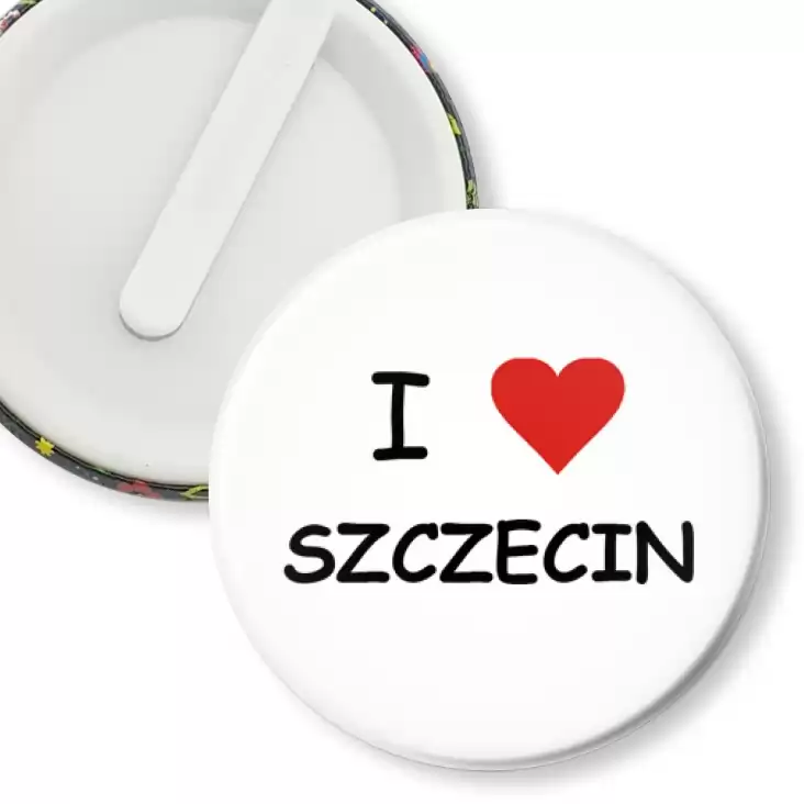przypinka klips I love Szczecin