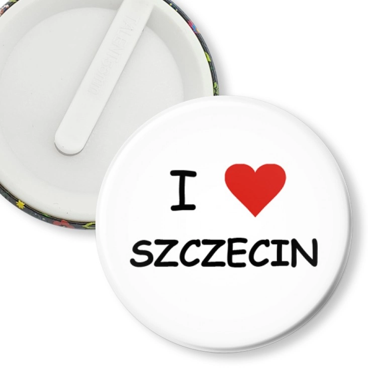 przypinka klips I love Szczecin