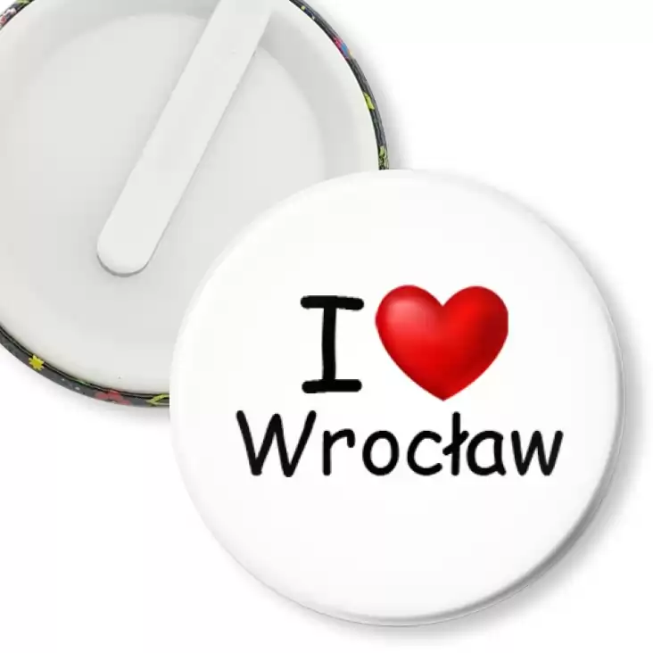przypinka klips I love Wrocław