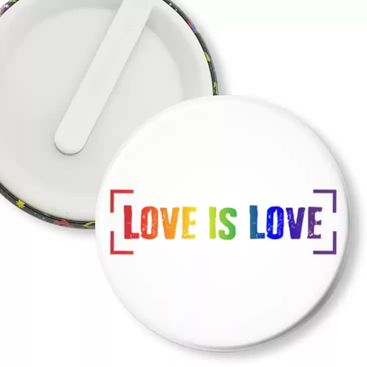 przypinka klips LGBT love is love