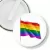 Przypinka klips LGBT flaga tęczowa