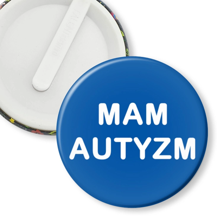 przypinka klips Mam autyzm