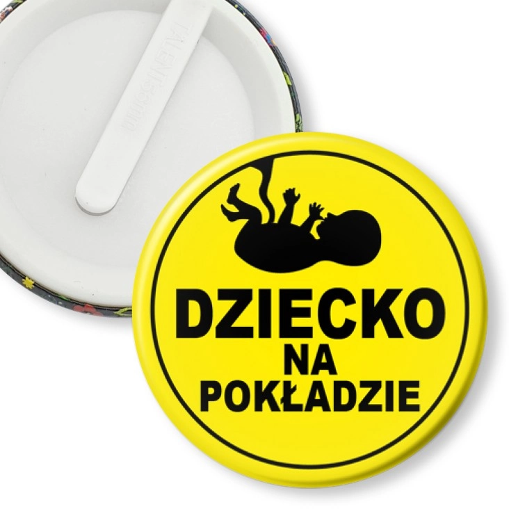 przypinka klips Dziecko na pokładzie