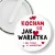 Przypinka klips Kocham Cię Jak wariatka