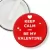 Przypinka klips Keep calm and be my Valentine