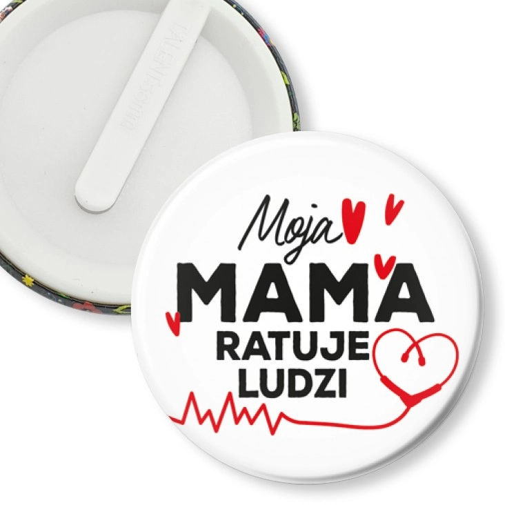 przypinka klips Moja mama ratuje ludzi