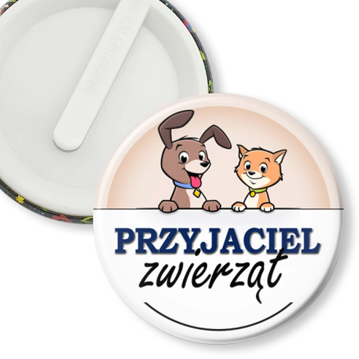 przypinka klips Przyjaciel zwierząt kotek i piesek