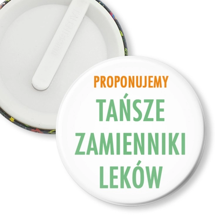 przypinka klips Tańsze zamienniki leków