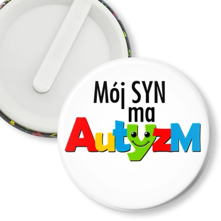 przypinka klips Mój syn ma autyzm