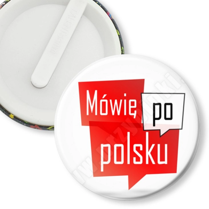 przypinka klips Mówię po polsku