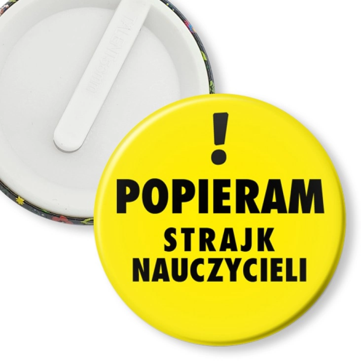 przypinka klips Popieram protest